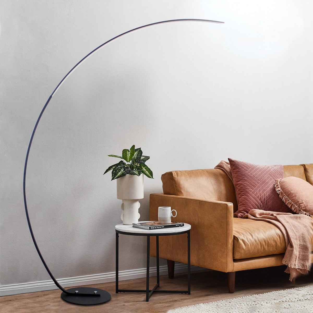 RGB Modern Arc Floor Lamp