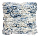 Textured Blue and White Throw Pillow Cover