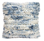 Textured Blue and White Throw Pillow Cover