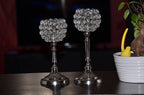Vibhsa Crystal Hurricane Candle Holders (Set of 2)