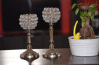 Vibhsa Crystal Hurricane Candle Holders (Set of 2)