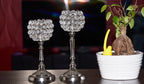 Vibhsa Crystal Hurricane Candle Holders (Set of 2)