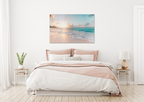 Sea and Waves Tempered Glass Wall Art — 18x28 in