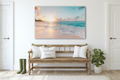 Sea and Waves Tempered Glass Wall Art — 18x28 in