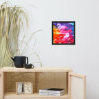 Rainbow Waves Framed Poster
