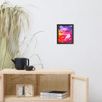 Rainbow Waves Framed Poster