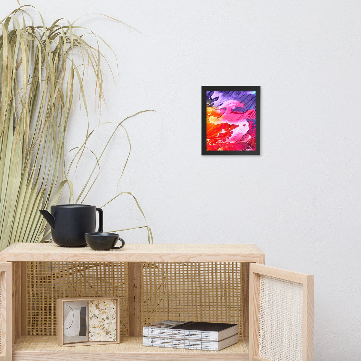 Rainbow Waves Framed Poster