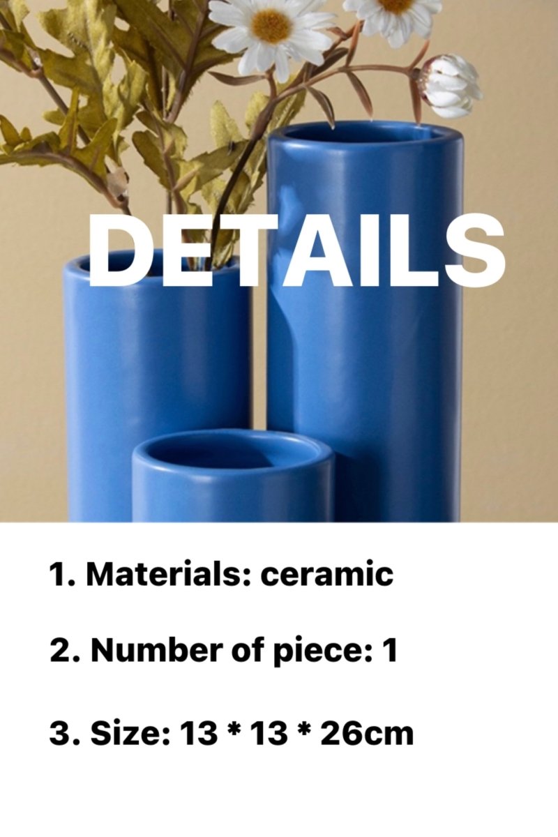 Memphis Triple-Stem Ceramic Bud Vase